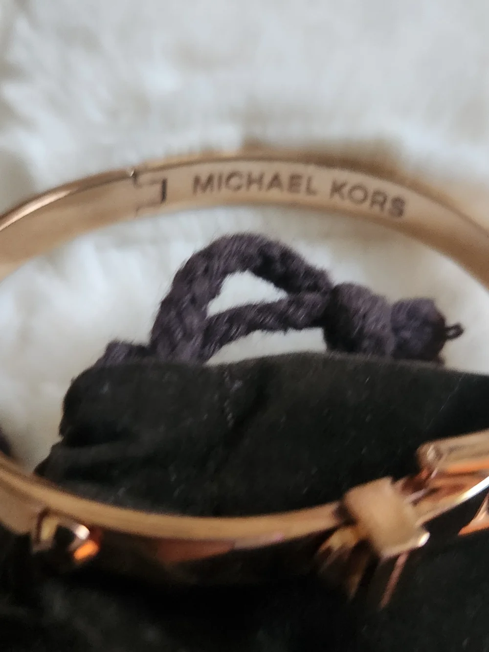 ROSE Gold-Tone Women's Bangle, Hoop Earrings and Ring Set By MICHAEL KORS
